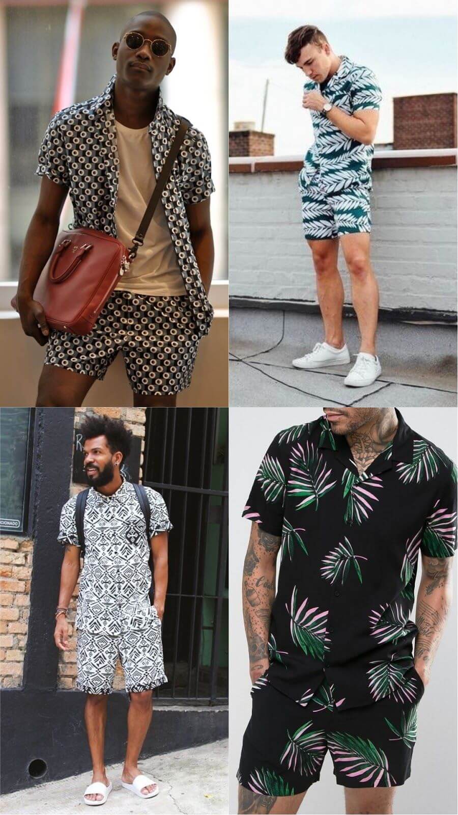 4 dicas de looks masculinos para o verão. Conjuntos